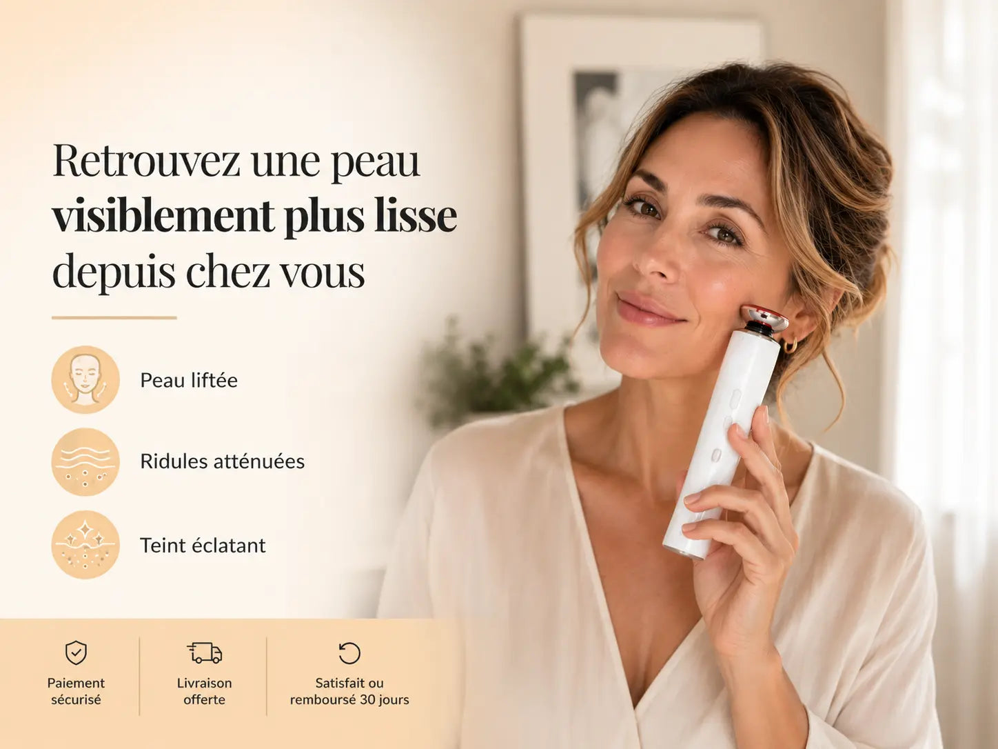 Appareil à lifting facial à micro-courant